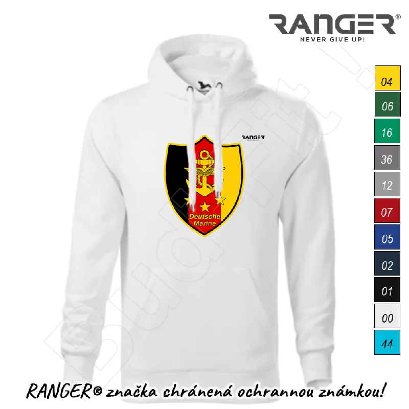 Mikina RANGER®  s kapucňou - NEMECKÉ NÁMORNÍCTVO
