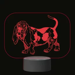 3D Dotyková lampa s diaľkovým ovládaním - PES 01