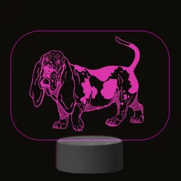 3D Dotyková lampa s diaľkovým ovládaním - PES 01