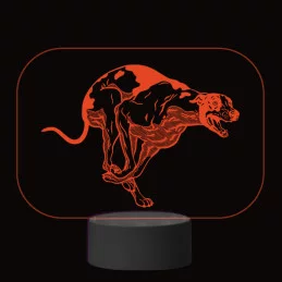 3D Dotyková lampa s diaľkovým ovládaním - PES 02