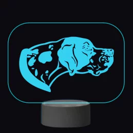 3D Dotyková lampa s diaľkovým ovládaním - PES 05