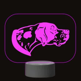 3D Dotyková lampa s diaľkovým ovládaním - PES 05