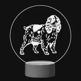 3D Dotyková lampa s diaľkovým ovládaním - PES 07