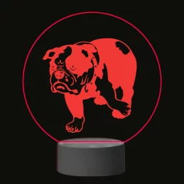 3D Dotyková lampa s diaľkovým ovládaním - PES 09