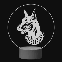 3D Dotyková lampa s diaľkovým ovládaním - PES 10