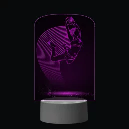3D Dotyková lampa s diaľkovým ovládaním - BASKETBAL_1