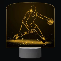 3D Dotyková lampa s diaľkovým ovládaním - BASKETBAL_2