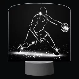 3D Dotyková lampa s diaľkovým ovládaním - BASKETBAL_2