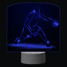3D Dotyková lampa s diaľkovým ovládaním - BASKETBAL_2