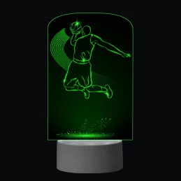 3D Dotyková lampa s diaľkovým ovládaním - BASKETBAL_3