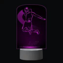 3D Dotyková lampa s diaľkovým ovládaním - BASKETBAL_3