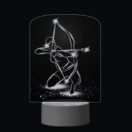 3D Dotyková lampa s diaľkovým ovládaním - LUKOSTRELBA