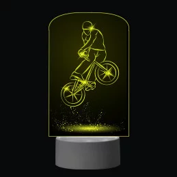 3D Dotyková lampa s diaľkovým ovládaním - BICYKLEBAL
