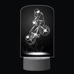 3D Dotyková lampa s diaľkovým ovládaním - BICYKLEBAL