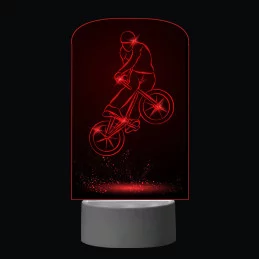 3D Dotyková lampa s diaľkovým ovládaním - BICYKLEBAL