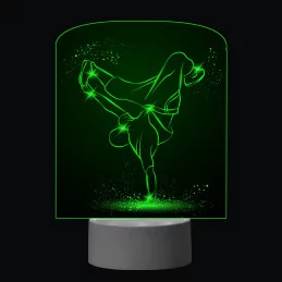 3D Dotyková lampa s diaľkovým ovládaním - BREAKDANCE