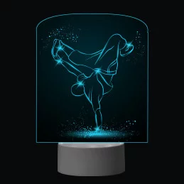 3D Dotyková lampa s diaľkovým ovládaním - BREAKDANCE