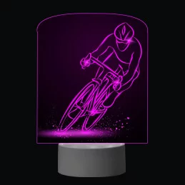 3D Dotyková lampa s diaľkovým ovládaním - CYKLISTA_2