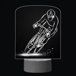 3D Dotyková lampa s diaľkovým ovládaním - CYKLISTA_2