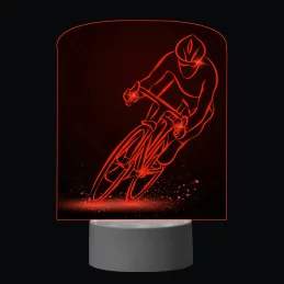 3D Dotyková lampa s diaľkovým ovládaním - CYKLISTA_2