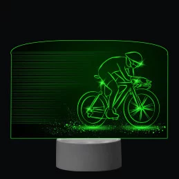 3D Dotyková lampa s diaľkovým ovládaním - CYKLISTA_3
