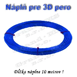 Náplň pre 3D pero, PLA - 1,75 mm - modrá (cena za 10 m)