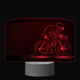 3D Dotyková lampa s diaľkovým ovládaním - CYKLISTA_3