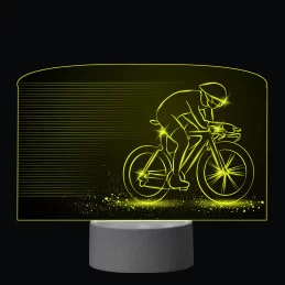 3D Dotyková lampa s diaľkovým ovládaním - CYKLISTA_3