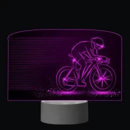 3D Dotyková lampa s diaľkovým ovládaním - CYKLISTA_3