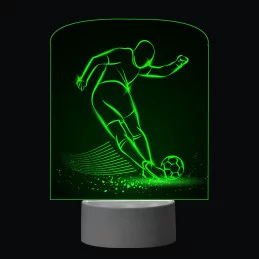 3D Dotyková lampa s diaľkovým ovládaním - FUTBAL_2