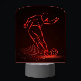 3D Dotyková lampa s diaľkovým ovládaním - FUTBAL_2