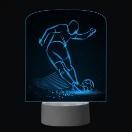 3D Dotyková lampa s diaľkovým ovládaním - FUTBAL_2