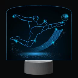 3D Dotyková lampa s diaľkovým ovládaním - FUTBAL_3
