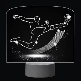 3D Dotyková lampa s diaľkovým ovládaním - FUTBAL_3