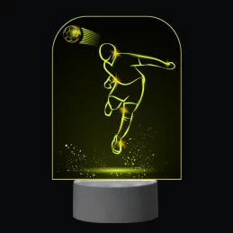3D Dotyková lampa s diaľkovým ovládaním - FUTBAL_4