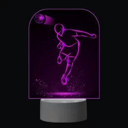 3D Dotyková lampa s diaľkovým ovládaním - FUTBAL_4