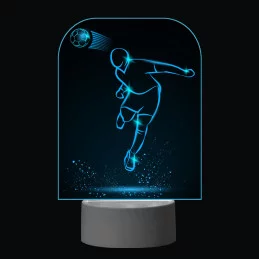 3D Dotyková lampa s diaľkovým ovládaním - FUTBAL_4