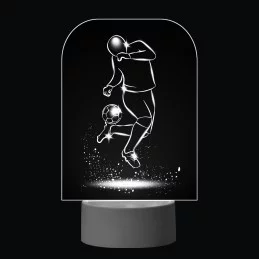 3D Dotyková lampa s diaľkovým ovládaním - FUTBAL_7