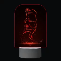 3D Dotyková lampa s diaľkovým ovládaním - FUTBAL_7
