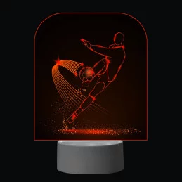 3D Dotyková lampa s diaľkovým ovládaním - FUTBAL_9