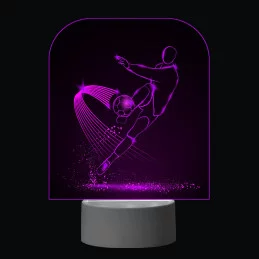 3D Dotyková lampa s diaľkovým ovládaním - FUTBAL_9