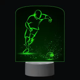3D Dotyková lampa s diaľkovým ovládaním - FUTBAL_12