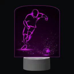 3D Dotyková lampa s diaľkovým ovládaním - FUTBAL_12