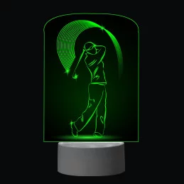 3D Dotyková lampa s diaľkovým ovládaním - GOLF