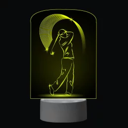 3D Dotyková lampa s diaľkovým ovládaním - GOLF