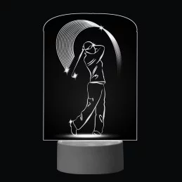 3D Dotyková lampa s diaľkovým ovládaním - GOLF