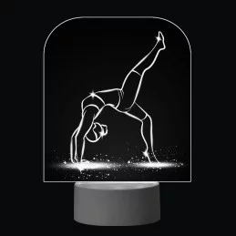 3D Dotyková lampa s diaľkovým ovládaním - GYMNASTIKA