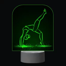 3D Dotyková lampa s diaľkovým ovládaním - GYMNASTIKA