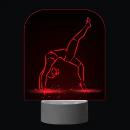 3D Dotyková lampa s diaľkovým ovládaním - GYMNASTIKA