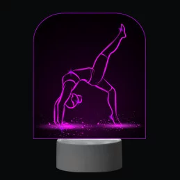 3D Dotyková lampa s diaľkovým ovládaním - GYMNASTIKA